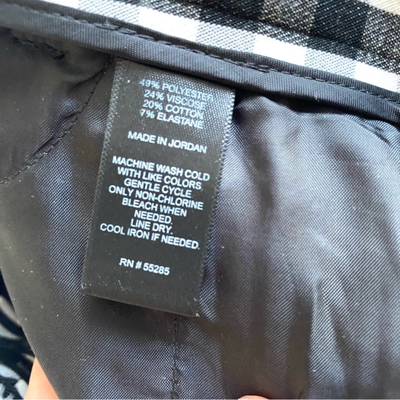 Express Black & White Gingham Editor Pant - Picture 5 of 6